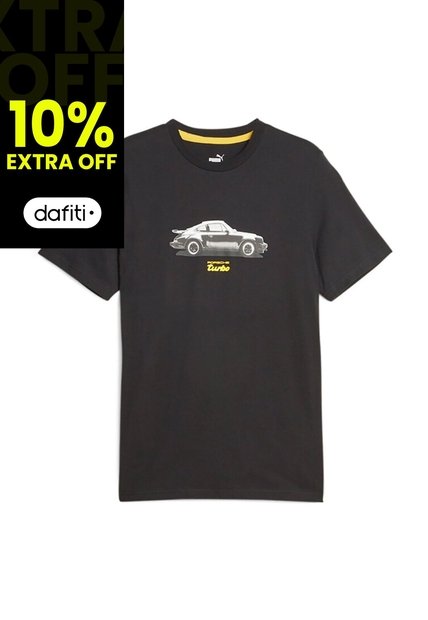 Camisa Deportiva Puma Original Pl Graphic Negro Para Hombre