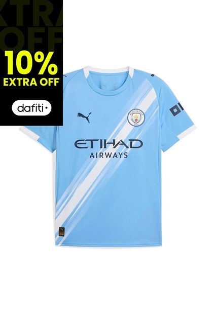 Camiseta Deportiva Puma Original Mcfc Home Azul Hombre