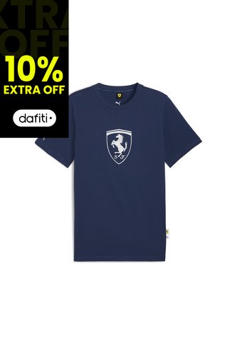 Camisa Deportiva Puma Ferrari Tonal Shield Azul Para Hombre Puma