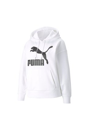 Busos Con Capucha Puma Originales Classics Logo Blanco Mujer