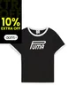 Camisa Deportiva Puma Future Archive Graphic Slim Negro Dama de Puma