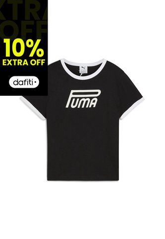 Camisa Deportiva Puma Future Archive Graphic Slim Negro Dama Puma