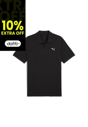 Camisa Tipo Polo Puma Ess Small Logo Pique Negro Hombre