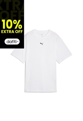 Camisa Deportiva Puma Original Ess Logo Relaxed Blanco Mujer Puma
