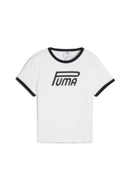 Camisa Deportiva Puma  Future Archive Original Blanco Mujer