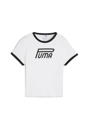 Camisa Deportiva Puma  Future Archive Original Blanco Mujer