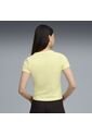 Tshirt Puma Original Wardrobe Ess Slim Amarillo Para Mujer de Puma
