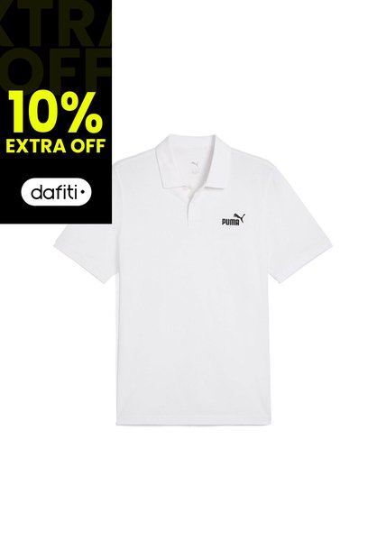 Camisa Polo Marca Puma Ess No 1 Logo Original Blanco Hombre