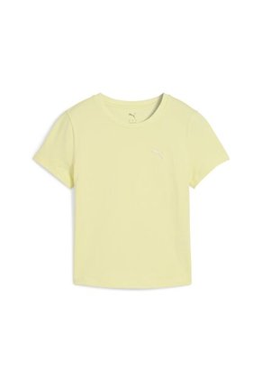 Tshirt Puma Original Wardrobe Ess Slim Amarillo Para Mujer