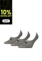 Medias Deportivas Puma Originales Footie 3 Pares Gris de Puma