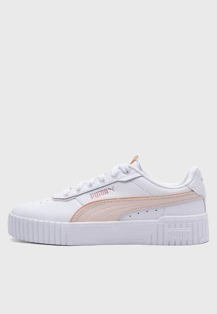 Tenis Lifestyle Blanco-Rosa Pastel PUMA Carina 2.0 Lux