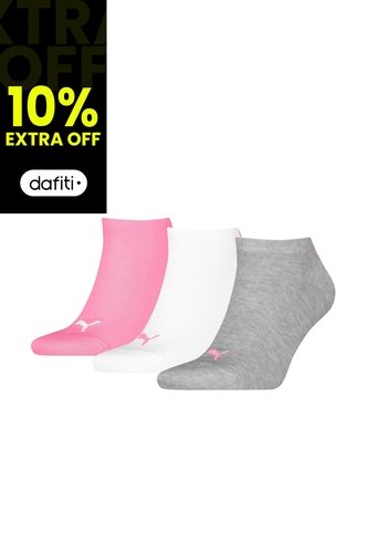 Medias Deportivas Puma Original Sneaker Plain 3P Rosa Puma