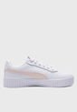 Tenis Lifestyle Blanco-Rosa Pastel PUMA Carina 2.0 Lux de Puma
