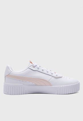 Tenis Lifestyle Blanco-Rosa Pastel PUMA Carina 2.0 Lux