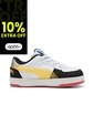 Tenis Deportivo Puma Original Caven 2 Hot Wheel Blanco Niños de Puma