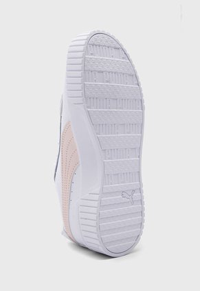 Tenis Lifestyle Blanco-Rosa Pastel PUMA Carina 2.0 Lux