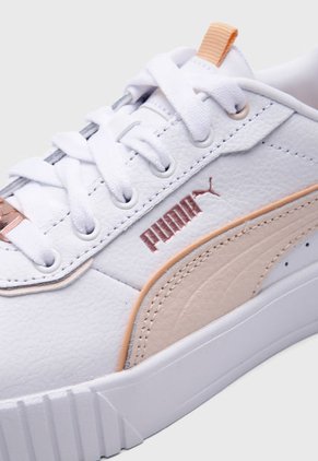 Tenis Lifestyle Blanco-Rosa Pastel PUMA Carina 2.0 Lux