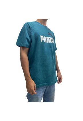 Camisa Marca Puma Ess Hombre Verde Deportivo Original