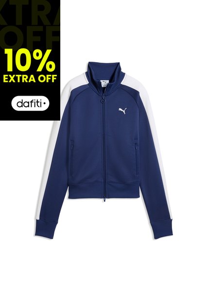 Chaqueta Deportivas Puma T7 Always On Short Track Azul Mujer