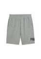 Pantaloneta Deportiva Puma Ess Big No. 1 Logo 10 Gris Hombre de Puma