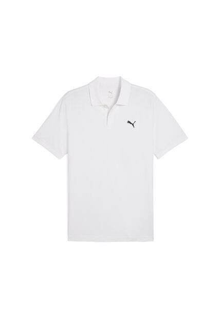 Camisa Tipo Polo Puma Ess Small Log Pique Blanco Hombre