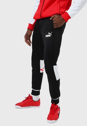 Jogger Negro-Blanco-Rojo Puma