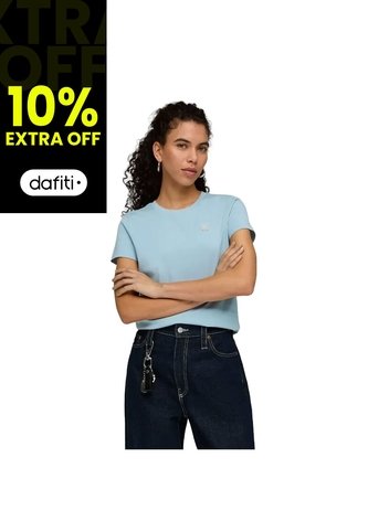 Camisa Deportiva Puma Originals Ess Elevated Azul Para Mujer Puma