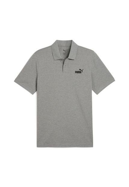 Camisa Tipo Polo Puma Ess No. 1 Logo Pique Gris Hombre