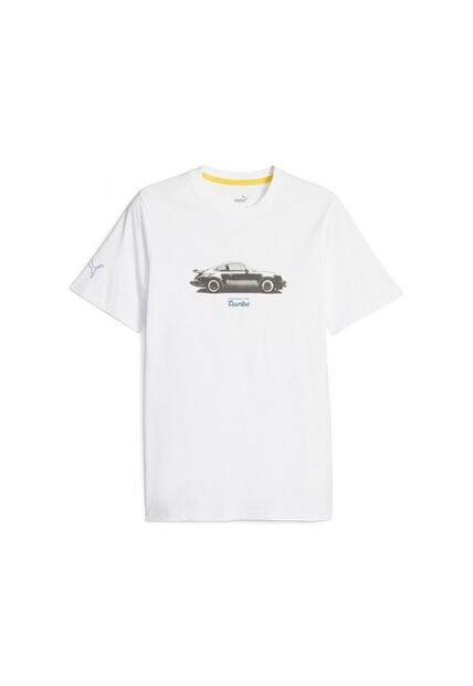 Camisa Deportiva Puma Original Pl Graphic Blanco Hombre