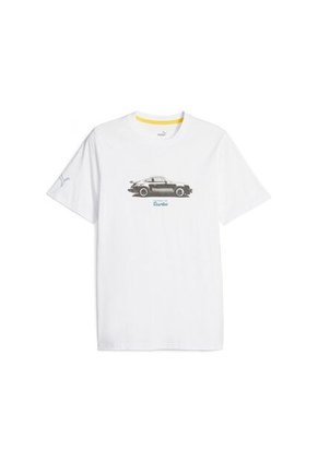 Camisa Deportiva Puma Original Pl Graphic Blanco Hombre