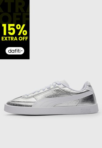 Tenis Lifestyle PUMA Club II Era Metallic Plateado Puma
