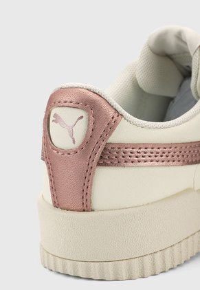 Tenis Lifestyle Beige-Oro Rosa Puma Carina Meta 20