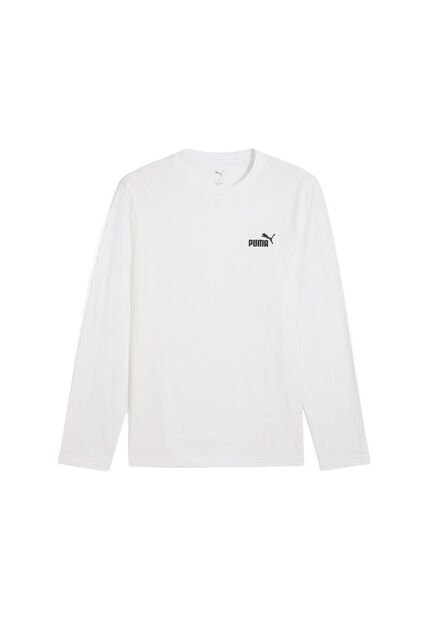 Camisa Deportiva Puma Ess No 1 Logo Longsleeve Blanco Hombre