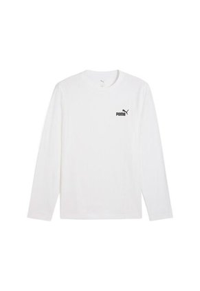 Camisa Deportiva Puma Ess No 1 Logo Longsleeve Blanco Hombre