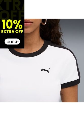 Camiseta Deportivas Puma Originales T7 Slim Blanco Mujer Puma