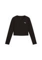 Camisa Deportiva Puma Original Wardrobe Ess Negro Para Mujer de Puma
