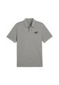 Camisa Tipo Polo Puma Ess No.1 Logo Pique Gris Hombre de Puma