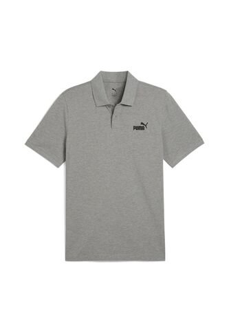 Camisa Tipo Polo Puma Ess No.1 Logo Pique Gris Hombre Puma