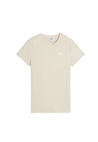 Tshirt Camisa Marca Puma Elevated Rib Original Blanco Mujer Puma