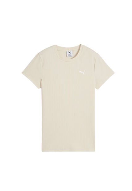 Tshirt Camisa Marca Puma Elevated Rib Original Blanco Mujer