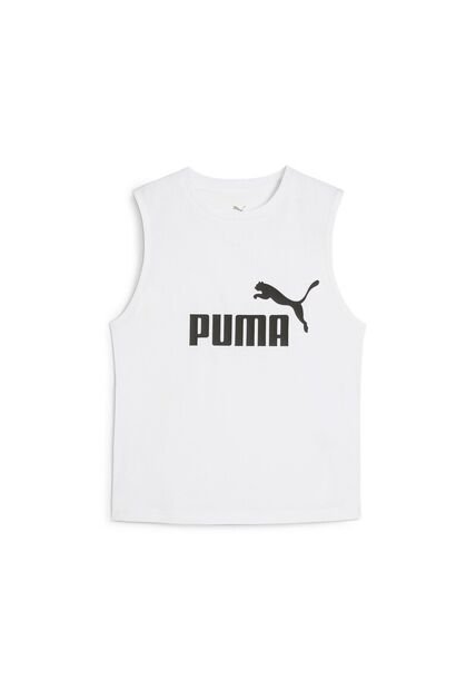 Camisa Deportiva Puma Original Ess N1 Logo Blanco Mujer