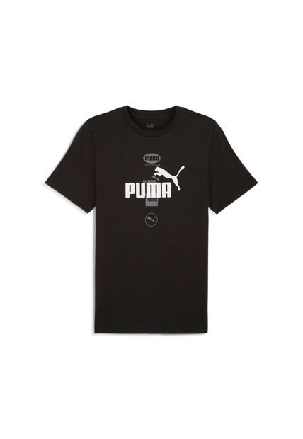 Camisa Tshirt Marca Puma Power Graphic Original Negro Hombre