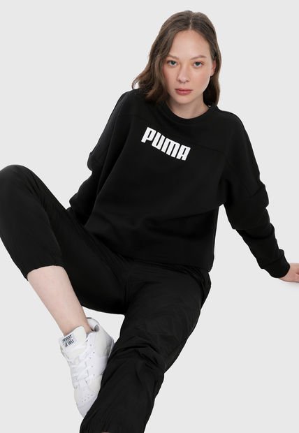 Hoodie Negro-Blanco Puma Nu-Tility