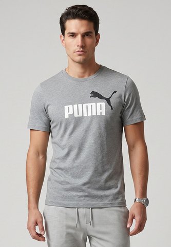 Camiseta Puma Essentials No. 1 Gris Puma
