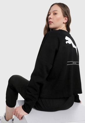 Hoodie Negro-Blanco Puma Nu-Tility