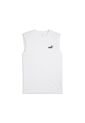 Camisa Deportiva Puma Ess No 1 Logo Sleeveless Blanco Hombre de Puma