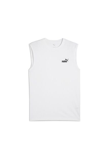 Camisa Deportiva Puma Ess No 1 Logo Sleeveless Blanco Hombre