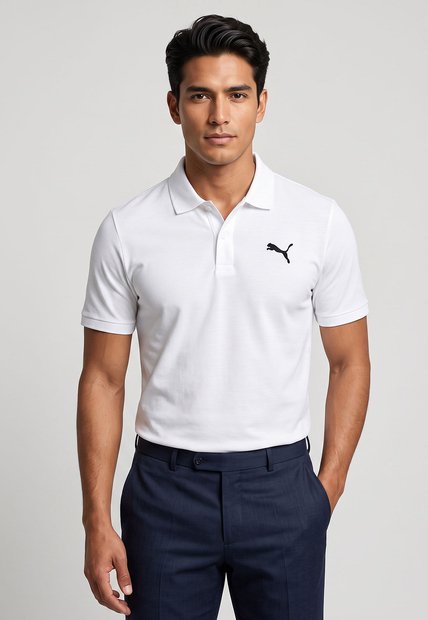 Polo Puma Essentials Blanco