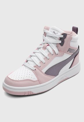 Tenis PUMA Rebound V6 Mid Blanco