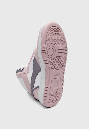 Tenis PUMA Rebound V6 Mid Blanco